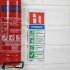 Sealey Worksafe Powder Fire Extinguisher Safety Sign - Self-Adhesive Vinyl