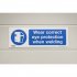 Sealey Worksafe Wear Eye Protection When Welding Safety Sign - Rigid Plastic