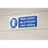 Sealey Worksafe Wear Eye Protection When Welding Safety Sign - Rigid Plastic