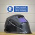 Sealey Worksafe Wear Eye Protection When Welding Safety Sign - Self-Adhesive Vinyl