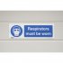 Sealey Mandatory Safety Sign - Respirators Must Be Worn - Self-Adhesive Vinyl