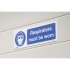 Sealey Mandatory Safety Sign - Respirators Must Be Worn - Self-Adhesive Vinyl