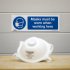 Sealey Worksafe Masks Must Be Worn Safety Sign - Rigid Plastic