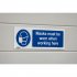 Sealey Worksafe Masks Must Be Worn Safety Sign - Rigid Plastic