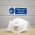 Sealey Worksafe Masks Must Be Worn Safety Sign - Rigid Plastic