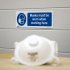 Sealey Worksafe Masks Must Be Worn Safety Sign - Rigid Plastic