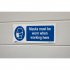 Sealey Mandatory Safety Sign - Masks Must Be Worn - Self-Adhesive Vinyl