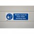 Sealey Mandatory Safety Sign - Masks Must Be Worn - Self-Adhesive Vinyl