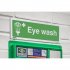 Sealey Worksafe Eye Wash Safety Sign - Rigid Plastic