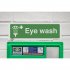 Sealey Worksafe Eye Wash Safety Sign, Rigid Plastic - Pack of 10