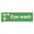 Sealey Worksafe Eye Wash Safety Sign - Self-Adhesive Vinyl