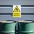 Sealey Worksafe Danger Waste Oil Safety Sign - Rigid Plastic