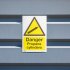 Sealey Worksafe Danger Propane Cylinders Safety Sign - Rigid Plastic