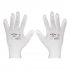 Sealey Worksafe White Precision Grip Gloves, Large - Pair