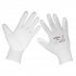 Sealey Worksafe White Precision Grip Gloves, Large - Box of 120 Pairs