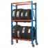 Sealey 2-Level Mobile Tyre Rack 200kg Capacity Per Level