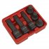 Sealey Impact Spline Socket Bit Set 1/2