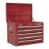 Sealey Tool Chest Combination 14 Drawer with Ball-Bearing Slides - Red & 446pc Tool Kit