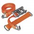 Sealey Steel Wheel Car Transporter Ratchet Strap 50mm x 3m 4500kg Breaking Strength