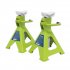 Sealey Ratchet Type Axle Stands (Pair) 2 Tonne Capacity per Stand - Hi-Vis Green