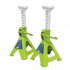 Sealey Ratchet Type Axle Stands (Pair) 2 Tonne Capacity per Stand - Hi-Vis Green