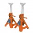 Sealey Ratchet Type Axle Stands (Pair) 2 Tonne Capacity per Stand - Orange