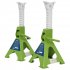 Sealey Ratchet Type Axle Stands (Pair) 3 Tonne Capacity per Stand - Hi-Vis Green