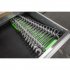 Sealey Premier Reversible Spanner Rack 16pc - Hi-Vis Green