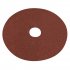 Sealey Worksafe 125mm Fibre Backed Sanding Disc 40Grit - Pack of 25