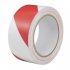 Durite - Adhesive Hazard Warning Tape (Red/White) 50mm x 33m Bag 1 - 0-557-75