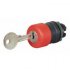 Durite - Push Button Latching with Key Release Red  - 0-657-38