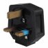 Durite - Plugtop 13 amp Mains Fused Black Rubber  - 5-698-18