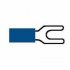 Durite - Terminal Blue 3.70mm Fork Pack of 1000 - 3-001-07