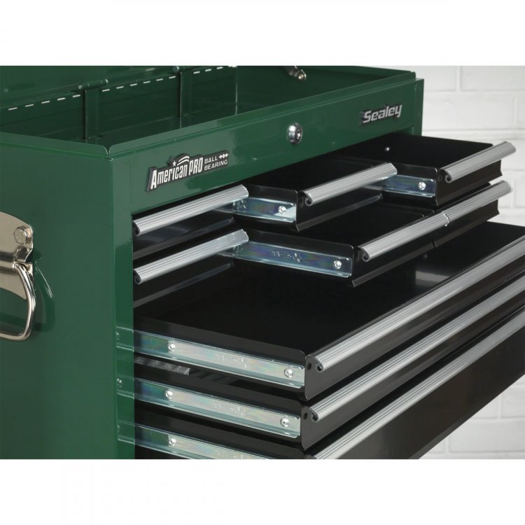 Topchest, Mid-Box Tool Chest & Rollcab 9 Drawer Stack