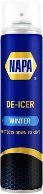 Napa De-Icer Spray  - 600ml Aerosol With FREE Squeegee Ice Scraper